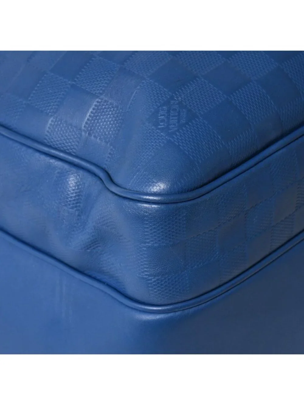 Louis Vuitton Michael Backpack Damier Infini Neptunia Blue Embossed Leather